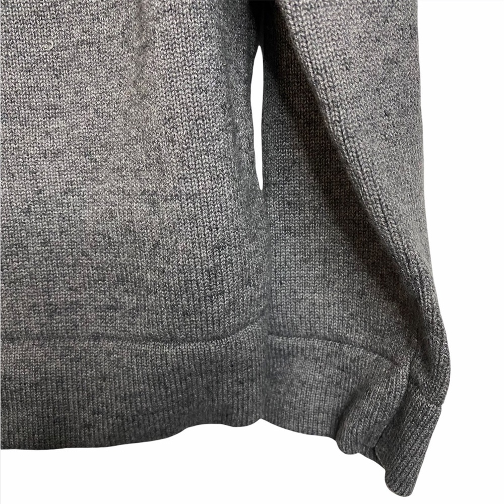 Banana Republic Gray Cotton Knit Sweater Jacket Cardigan Pockets Medium M - Picture 10 of 16